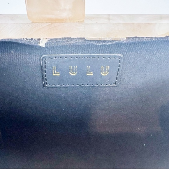 LULU NYC Rainbow Multicolor Acrylic Resin Crossbody Handbag Chain Strap - Picture 5 of 8